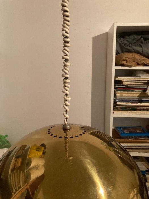 Flos - Afra e Tobia Scarpa - Lustre - Nictea - Laiton doré, Antiquités & Art, Art | Objets design