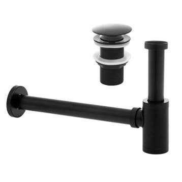 Sifon Wastafel Zwart | 1 1/4 | Scherpe Prijs, Overige typen, Nieuw, Ophalen of Verzenden, Inox