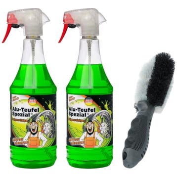 Alu-Duivel Speciaal velgenreinigerset – 2 × 1000 ml, Verzenden