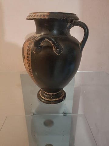 Vaas - Aardewerk - Griekse vaas replica, Antiek en Kunst