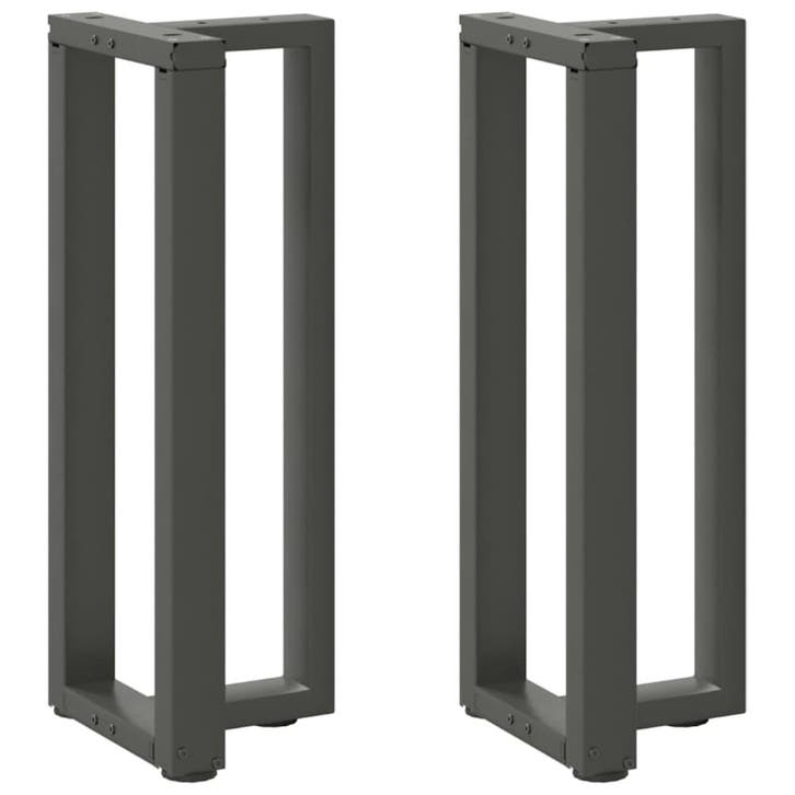 vidaXL Console tafelpoten 2st T-vormig 38x25x(72-73)cm staal, Maison & Meubles, Pièces pour table, Envoi
