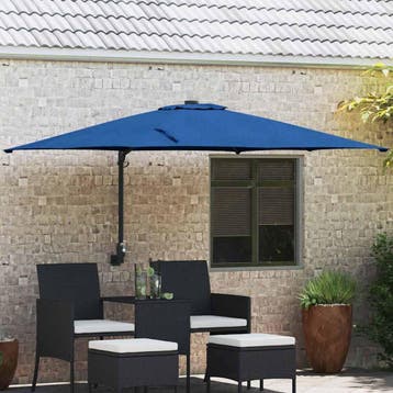 vidaXL Tuinparasol 248,5 x 247,5 x 160 cm Polyester en Staal, Verzenden, Nieuw