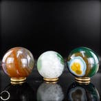 Achat Kugel Set – gebalanceerde variëteit in uitzonderlijke