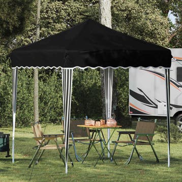 vidaXL Pop-up Feesttent 195 x 195 x 245 cm Zwart Oxford Stof, Verzenden