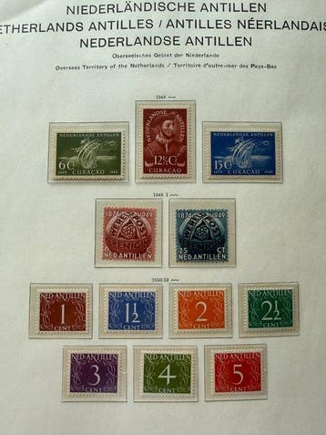 Nederlandse Antillen 1949/1994 - Vergevorderde Verzameling, Postzegels en Munten, Gestempeld