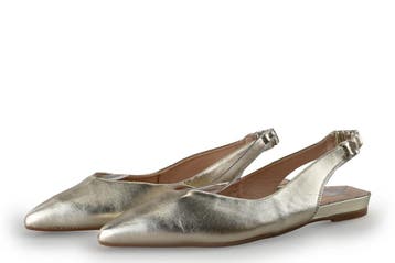 Manfield Slingbacks in maat 42 Goud, Verzenden