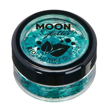 Moon Glitter Bio Chunky Glitter Turquoise 3g, Verzenden, Nieuw