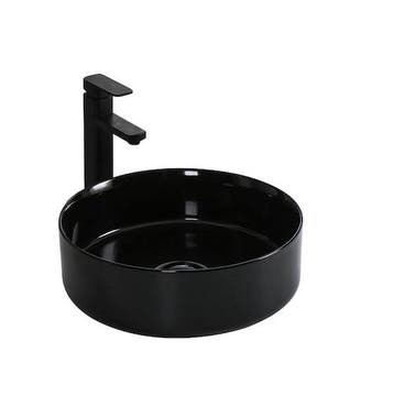 SALE - Alko 37 - Glans zwart - Waskom -  -  - Keramiek -, Ophalen of Verzenden, Nieuw