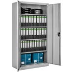tectake Archiefkast Blain met 5 planken 40x80x180cm - grijs, Huis en Inrichting, Verzenden, Nieuw