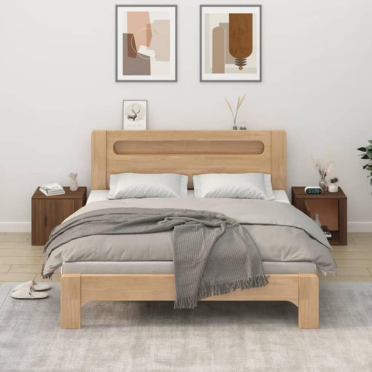 vidaXL Nachtkastjes 2 st 50x39x47 cm bruin eikenkleur, Maison & Meubles, Armoires | Autre, Envoi