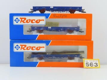 Roco H0 - 47160 - Modeltrein goederenwagon (3) - 3, Nieuw