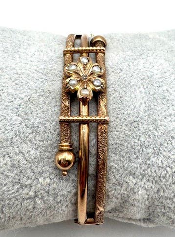 Bracelet - 9 carats Or rose - Bracelet anglais
