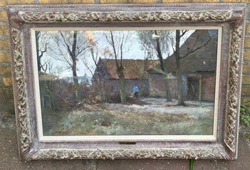 C vd Windt (1877-1952) - Boer op het erf