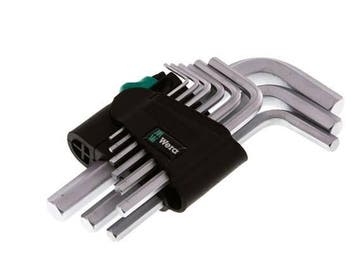 Wera 9-Delige Inbussleutelset 1,5 Tot 10mm Kort, Verzenden, Nieuw