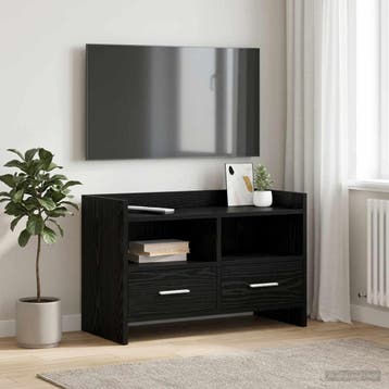 vidaXL TV Kast 71,5 x 33 x 47 cm Zwart eiken Bewerkt hout, Verzenden, Nieuw