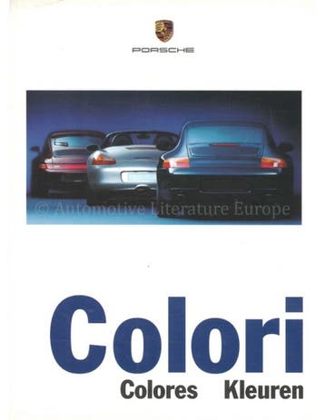 1998 PORSCHE KLEUREN EN BEKLEDING BROCHURE