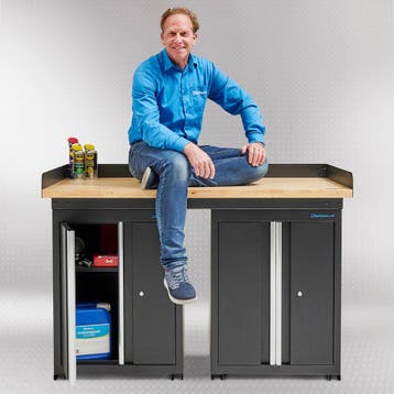 Datona Werkbank PRO met bamboe werkblad en 2, Doe-het-zelf en Bouw, Ophalen of Verzenden, Nieuw
