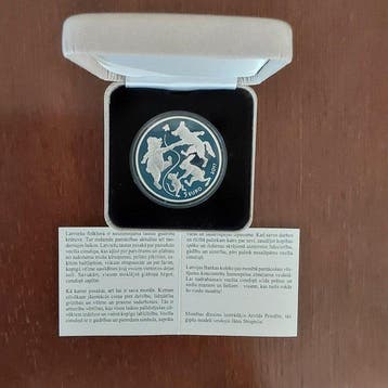 Letland. 5 Euro 2017 Fairy Tale Coin III - The Old Mans