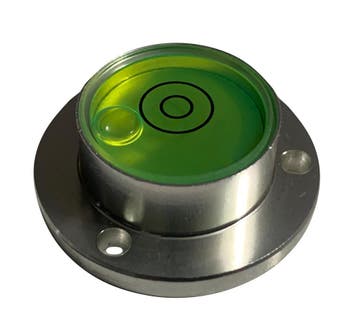 Ronde waterpas in aluminium behuizing (30x20x11 mm, zilver), Verzenden, Nieuw