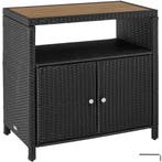 tectake Wicker tuinkast Monscia, WPC-lamellen in houtlook -, Verzenden