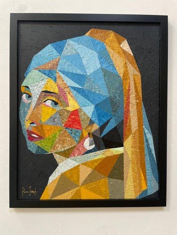 Pierre Joseph - Mosaic de la fille à la perle
