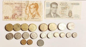 België. 122 monnaies+ billets Léopold III à Baudouin I