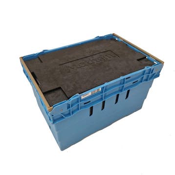 Nestbare Stapelbak 600x400x360 mm euronorm blauw, Ophalen of Verzenden