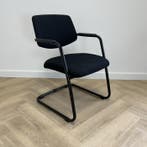 sitland Uni vergaderstoel / sledestoel, zwart, Huis en Inrichting, Stoelen, Gebruikt, Zwart, Eén
