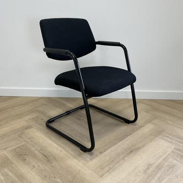 sitland Uni vergaderstoel / sledestoel, zwart, Gebruikt, Zwart, Eén