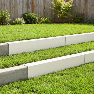vidaXL Afdekprofiel voor tuinranden 10 st 100 x 20 x 15 cm, Verzenden, Nieuw