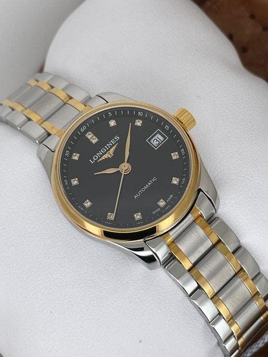 Longines - Master Collection Date Diamonds Automatic Lady -, Handtassen en Accessoires, Horloges | Antiek