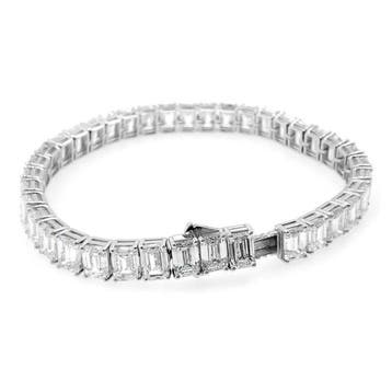 Armband - 14 karaat Witgoud, D/VVS - 26.59ct. tw. Diamant