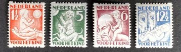 Nederland 1927/1931 - Selectie Roltanding kind - Nvph R78/81, Timbres & Monnaies, Timbres | Pays-Bas