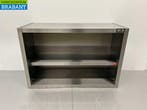 RVS Wandkast Kast Premium-line Open model 100 cm Horeca, Ophalen of Verzenden