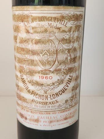 1960 Chateau Pichon-Longueville au Baron - Pauillac 2ème, Nieuw