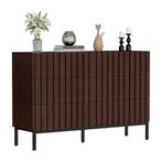 Commode - Dressoir - Ladekast - 73,4x34,5x100 cm - Bruin - U, Verzenden, Nieuw