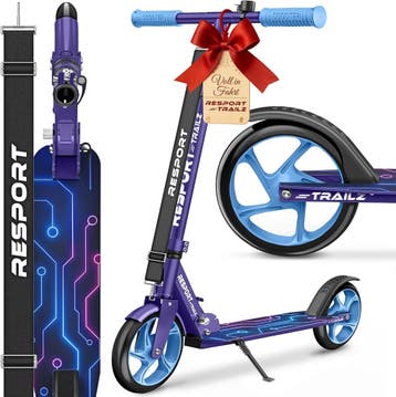 Kinderstep - Verstelbaar - Vouwbaar - Paars/Blauw - RE:SPORT, Fietsen en Brommers, Verzenden, Nieuw