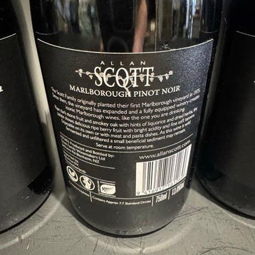 2020 Allan Scott Pinot Noir - Marlborough - 6 Flessen (0.75, Nieuw