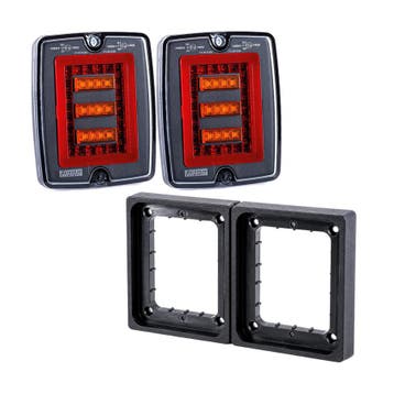 Fristom LED Set Bloklamp Achterlichten Dark Look | 3 functie, Ophalen of Verzenden, Nieuw