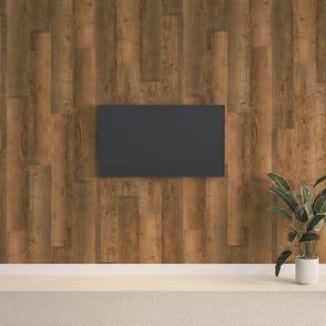 vidaXL Wandpanelen 15 st Donkerbruin PVC, Verzenden