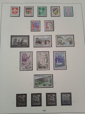 Frankrijk 1960/1969 - Collectie Franse postzegels, nieuw,, Gestempeld