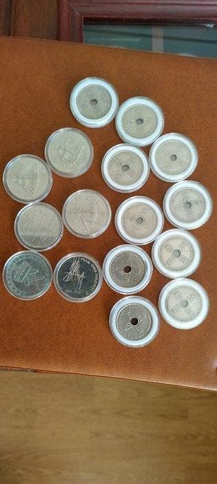 Noorwegen. Lot of 20+ coins, various denominations 1925/1972, Gestempeld