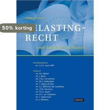 Belastingrecht / 2010/2011 / Belastingrecht voor het WO/HBO, Verzenden, M.J. Bakker