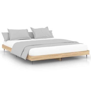 Bedframe 140x200 Sonoma eik | Tweede kansje | OP = OP, Verzenden