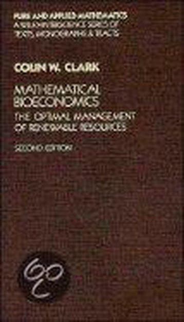 Mathematical Bioeconomics - Clark, Verzenden