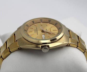 Seiko - 5 SPORTS Automatic 23 Jewels Arabic Day Wheel Gold