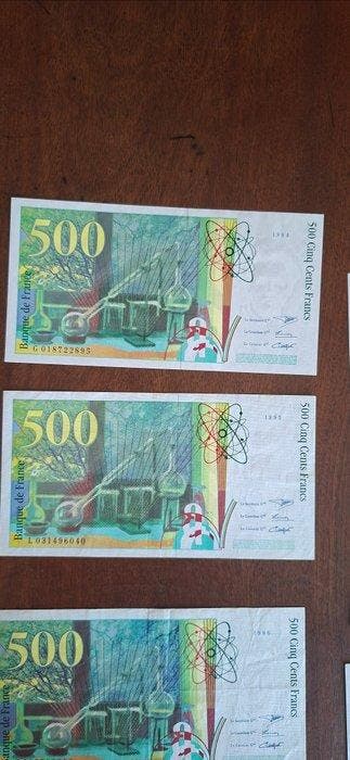France. - 10 x 500 Francs - Various Dates - Fayette 76 (Sans