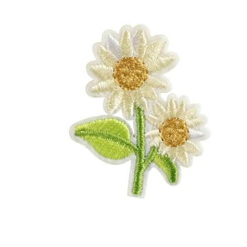 Embleem - 1 stuk mini bloem 3.5 cm x 3.5cm - geel - margr..., Verzenden, Nieuw, Overige typen