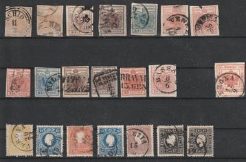 Anciens États italiens - Lombardie-Vénétie 1850/1883 - Lot, Gestempeld