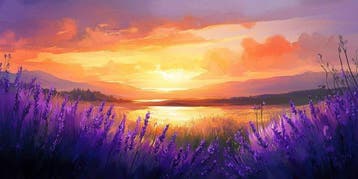 Iconica - Lavender Sunset - unique 1/1 XXL (100 x 200 cm)